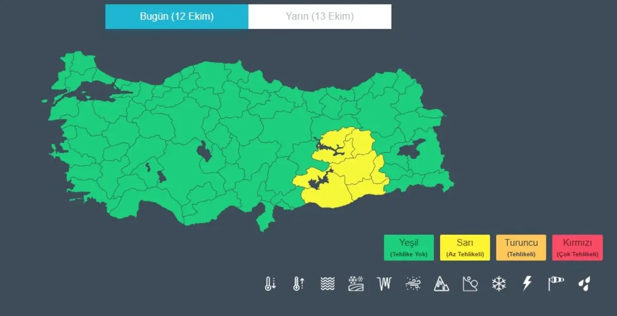 Türkiye nin büyük bir bölümünde etkili olacak! Meteoroloji den kuvvetli yağış uyarısı 4
