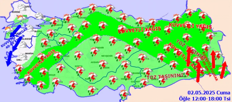 Kuvvetli Rüzgar Uyarısı