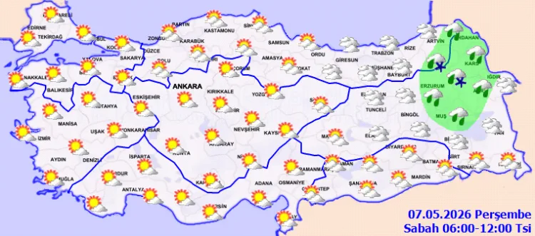 Yurt Genelinde Parçalı Bulutlu Hava Bekleniyor