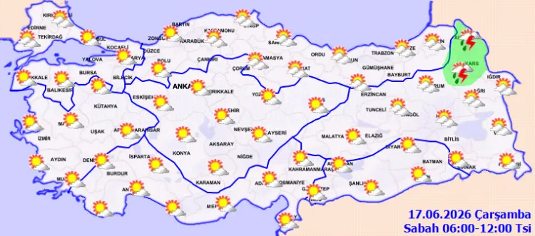 Yurt Genelinde Sağanak Yağış Uyarısı!