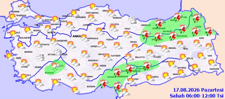 Yurt Genelinde Sağanak Yağış Uyarısı!