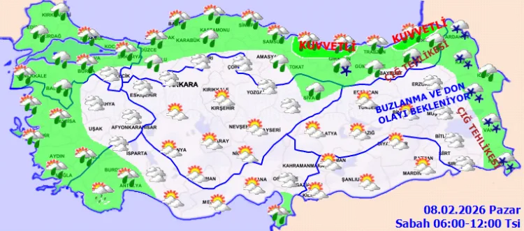 Yurt Genelinde Yağış ve Çığ Tehlikesi Uyarısı!