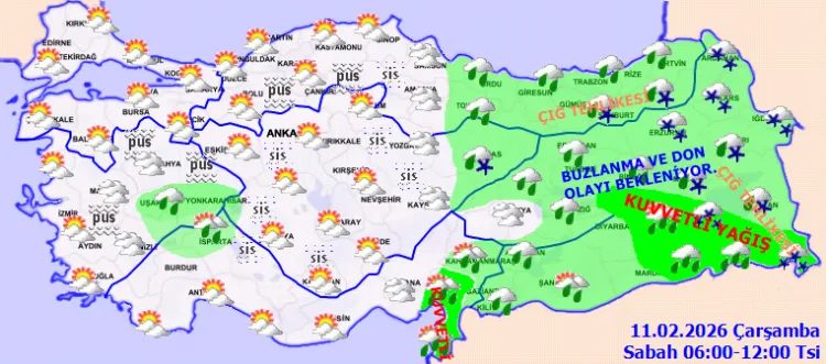 Yurt Genelinde Yağış ve Çığ Tehlikesi Uyarısı!