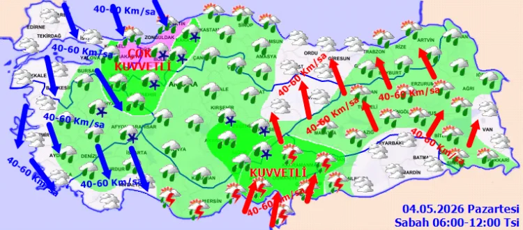 Yurt Genelinde Yağış ve Rüzgar Uyarıları!