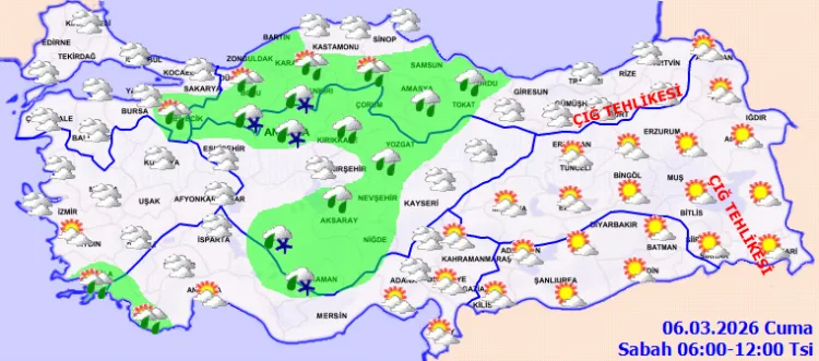 Yurt Genelinde Yağmur ve Kar Uyarısı!