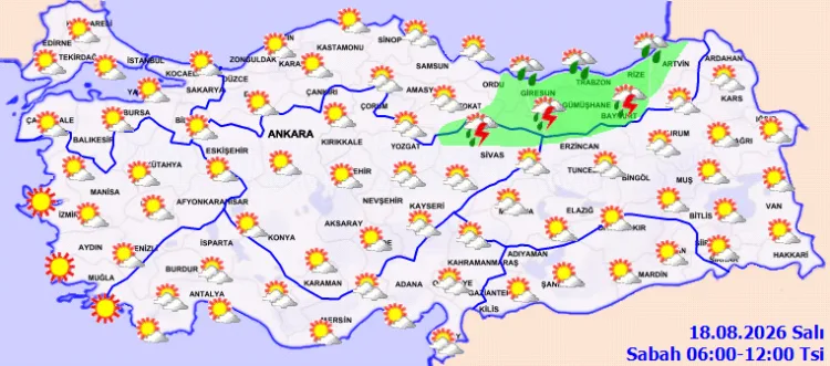 Yurt Genelinde Yerel Sağanak Yağış Bekleniyor!