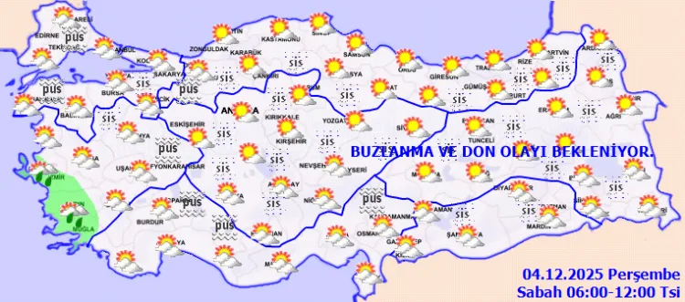 Yurtta Hava Durumu: Kuvvetli Yağış ve Don Uyarısı!