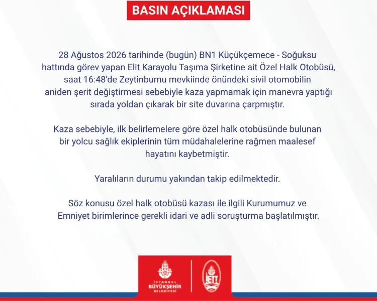 Zeytinburnu’nda İETT Otobüsü Kazası: 2 Ölü, 16 Yaralı