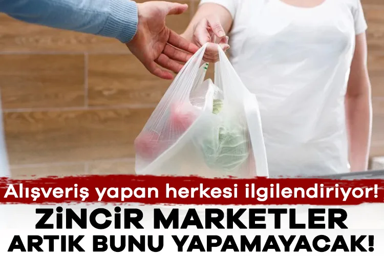 Zincir Marketlerde Plastik Poşet Dönemi Sonlandı!