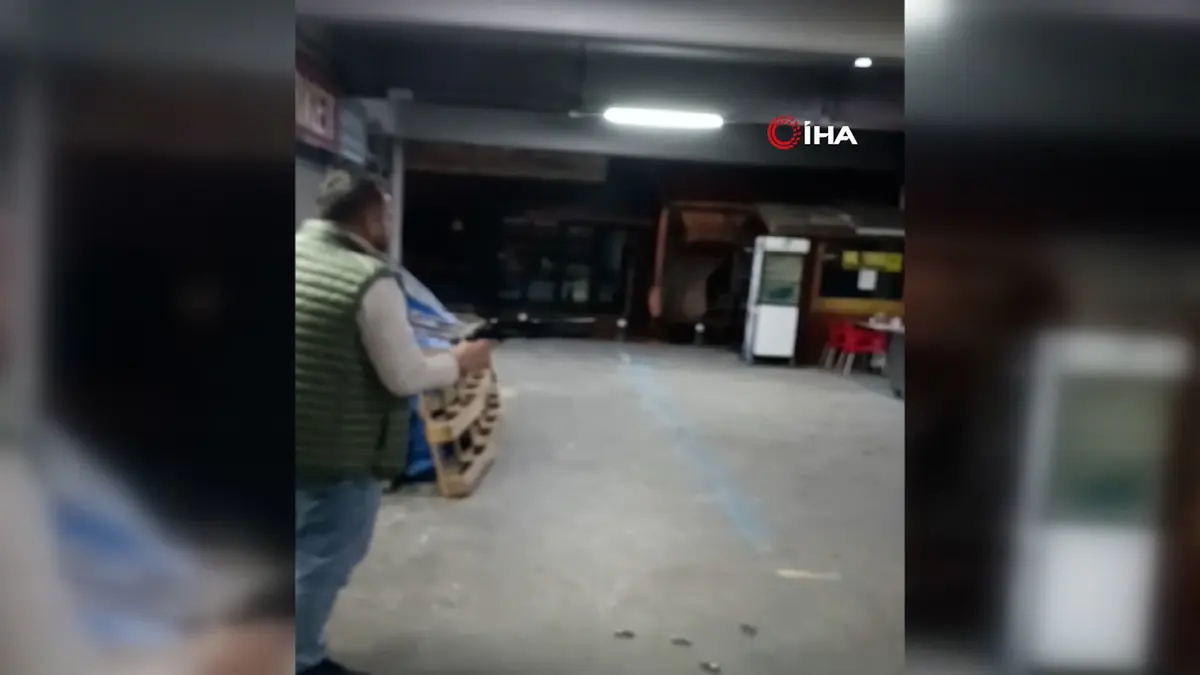 Zonguldak ta dehşet anları! Pompalı tüfekle iş yerini basıp kurşun yağdırdı 4